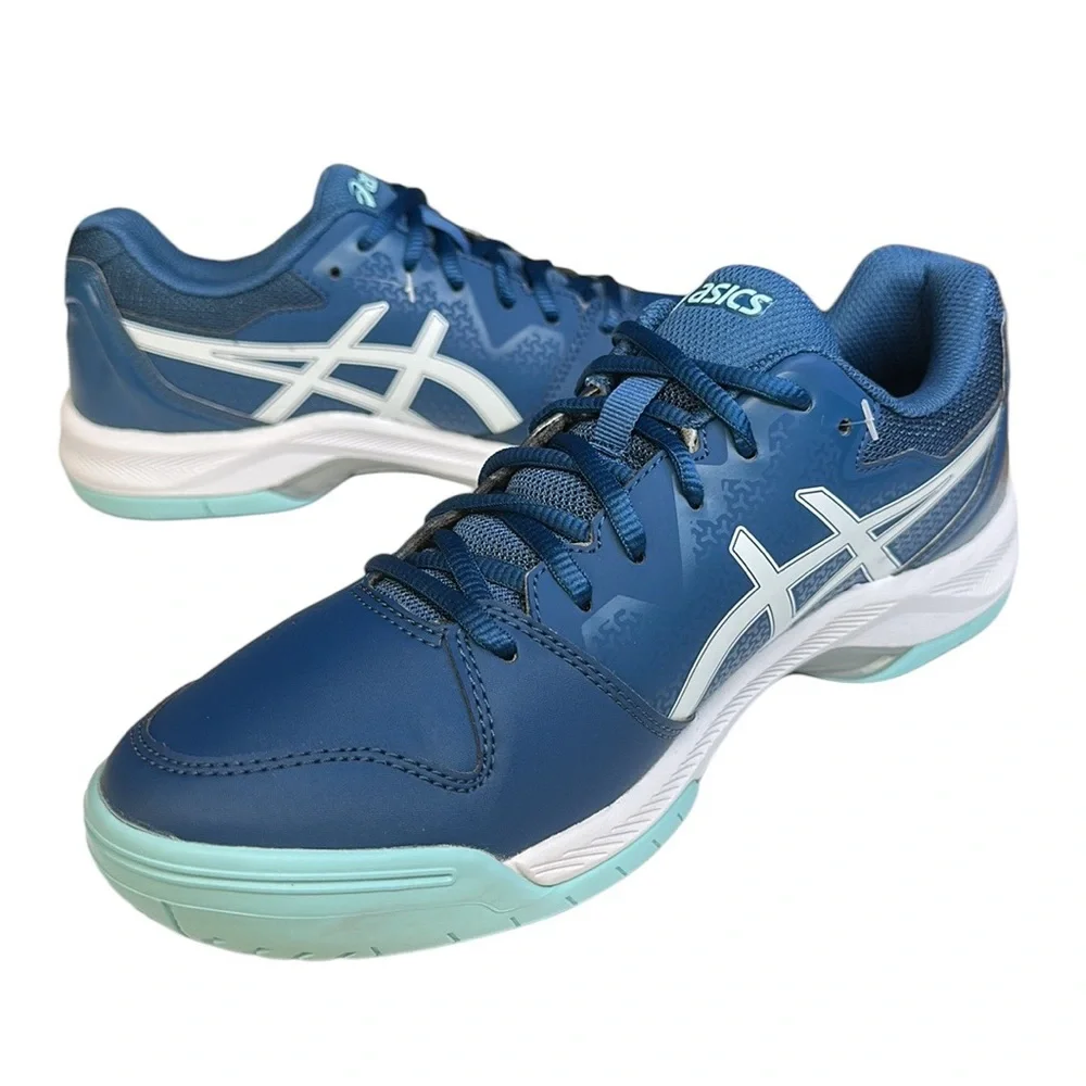 ASICS Gel-Dedicate 7 Steel Blue/White Tennis/Pickleball/Athletic Shoes S…